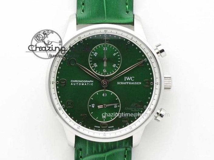 MIROTIME 0301 Portuguese Chrono RG IW371415 ZF 1:1 Best Edition Black Dial On Black Leather Strap A79350 (Slim Movement) FashionForward 7264